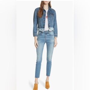 Veronica Beard Jeans double wash cut denim jacket